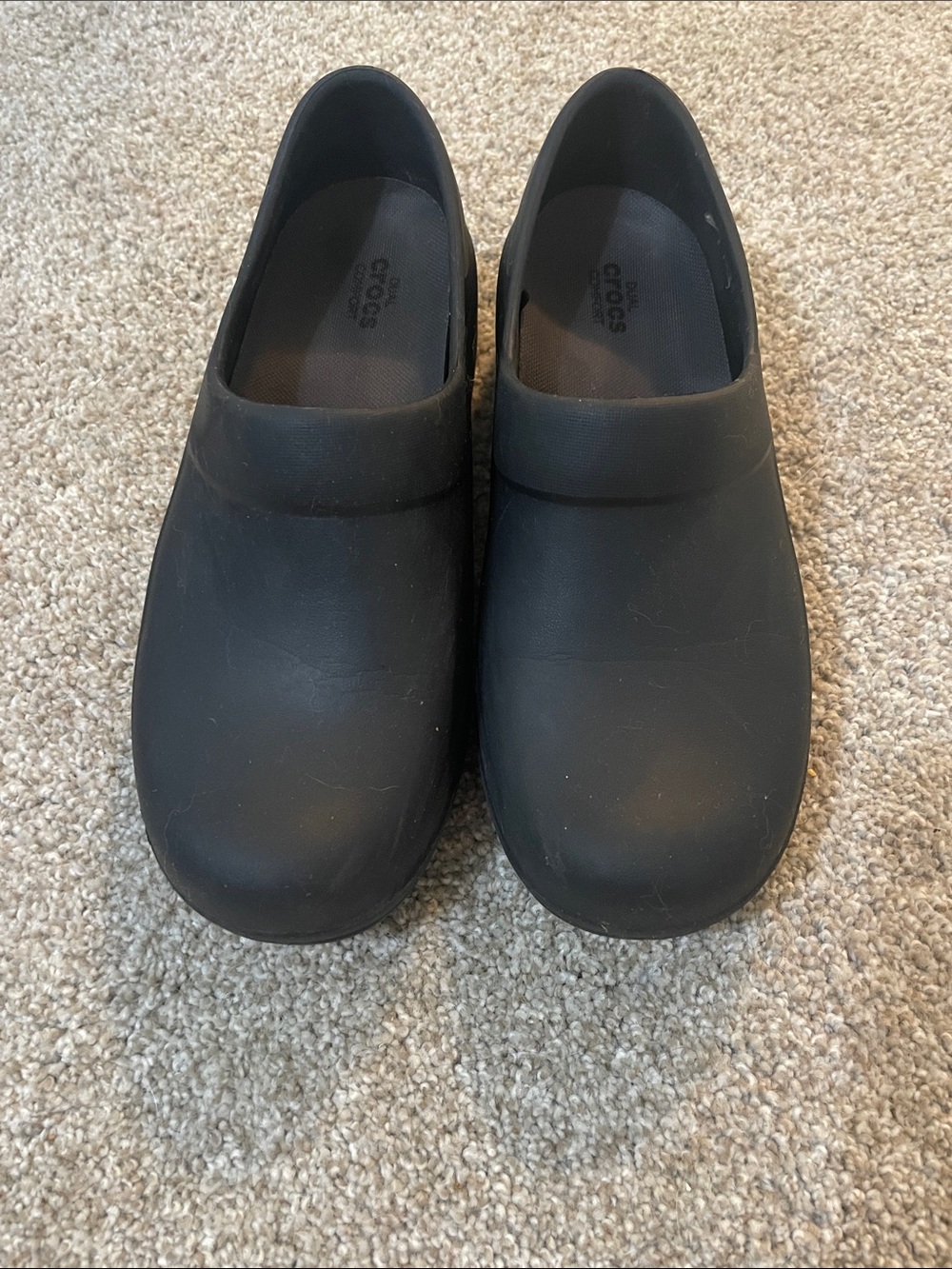 CROCS Women’s Black Slip-On Clog Loafers